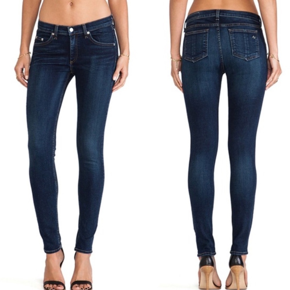 Rag & Bone Woodford Wash Midrise Skinny Jean